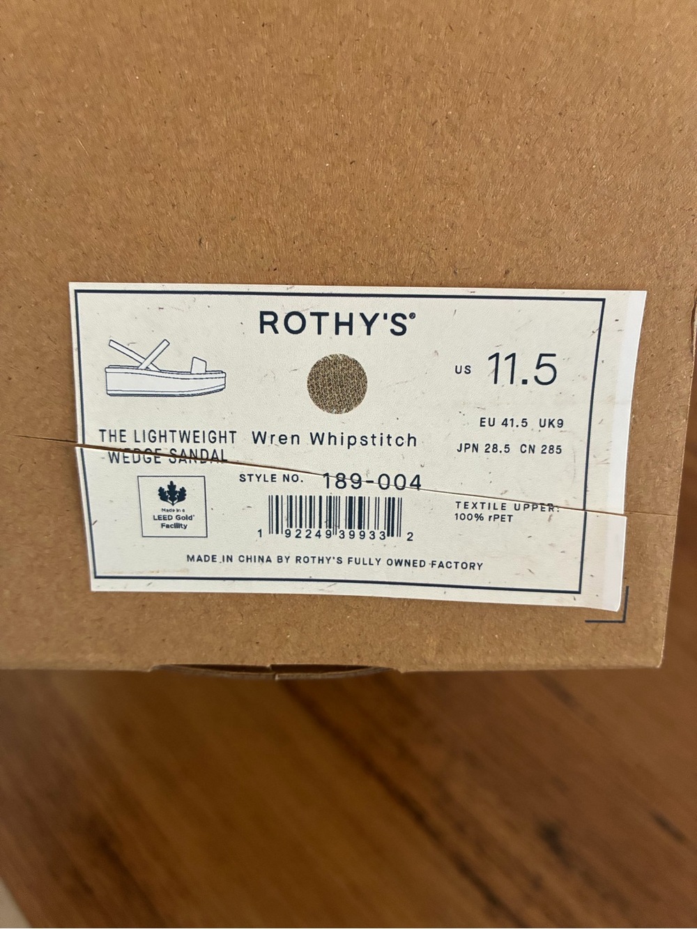 Rothy's Tan the lightweight sandal wren whipstitch NEW various sizes - Picture 6 of 12
